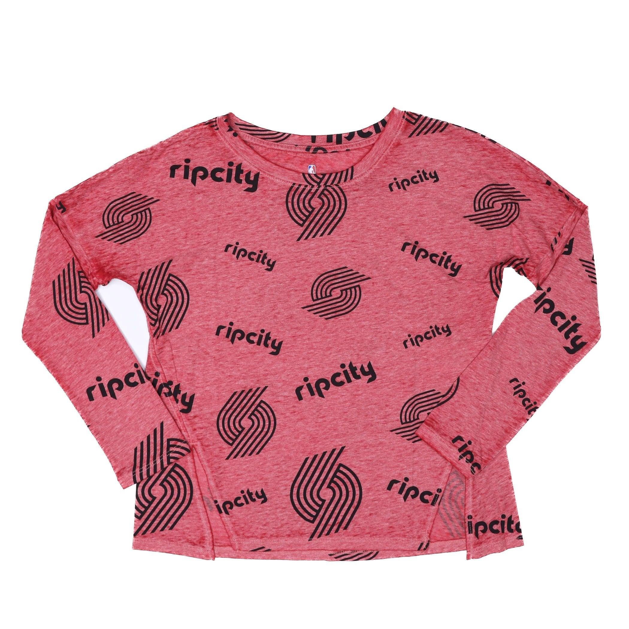 Back In Action Girls Youth Maroon Burn Out Tee