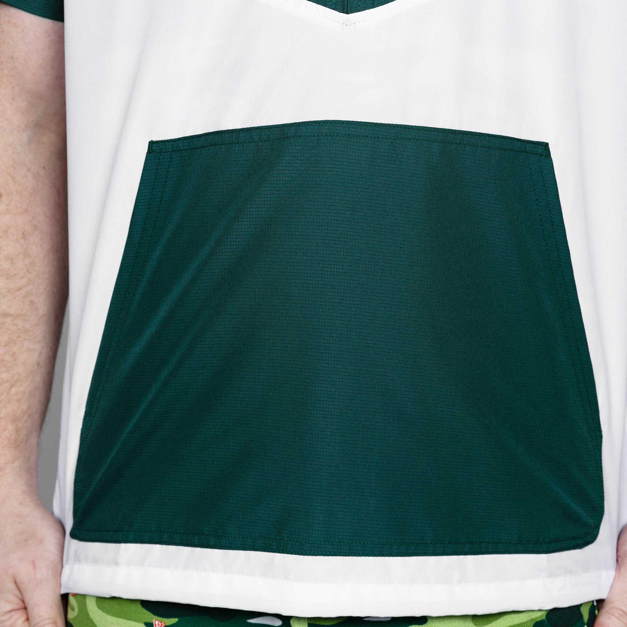 Era Golf Crest Short Sleeved Green & White Windbreaker