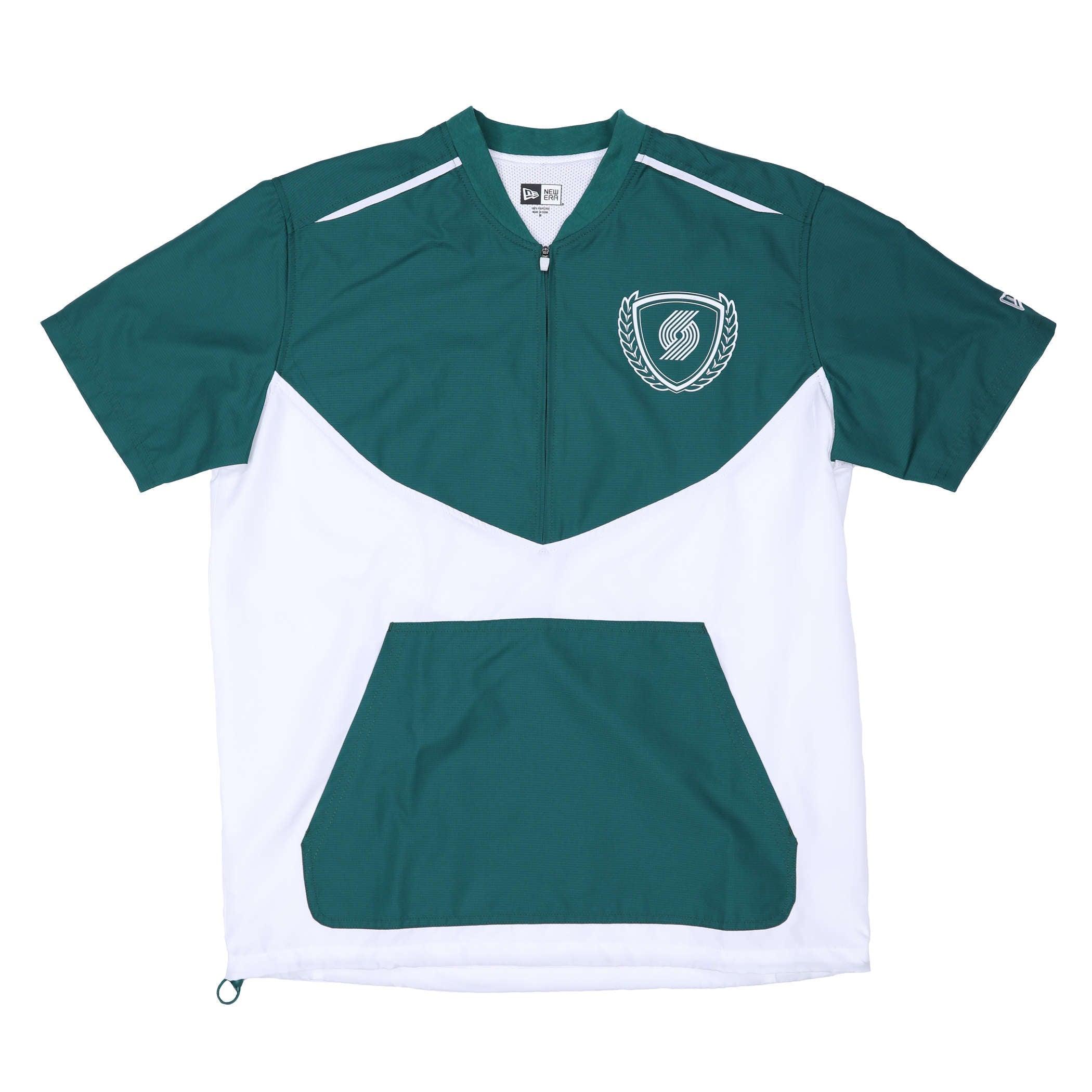 Era Golf Crest Short Sleeved Green & White Windbreaker