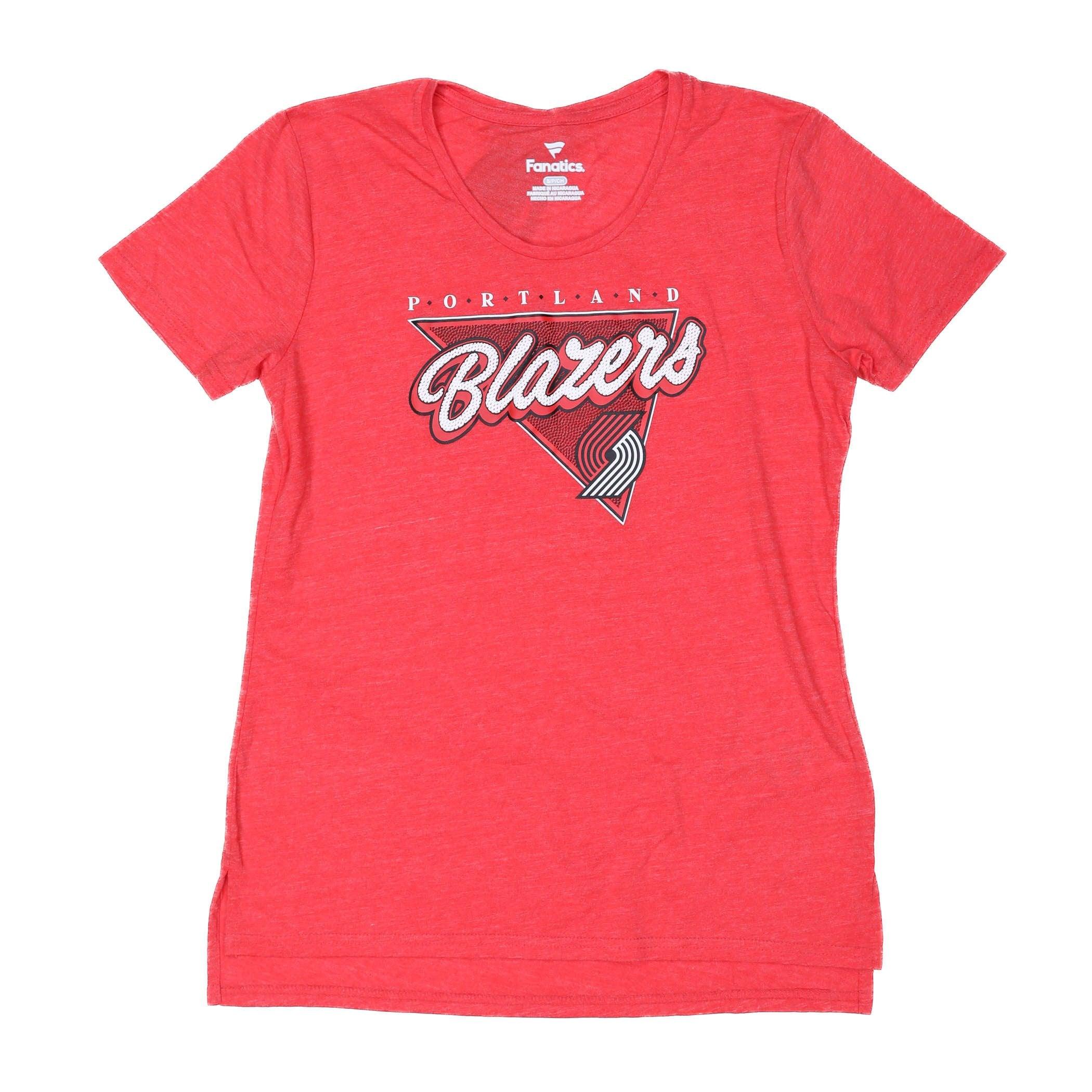 Women's Rounded Collar Buy Back Red T-shirt